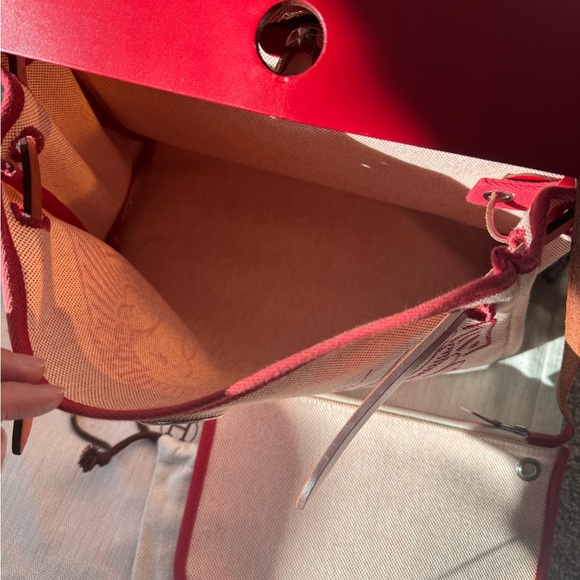 Hermes HerBag Zip PM Pegasus Pop 2way Hand Shoulder Bag Vash Hunter Red Z Stamp - Picture 11 of 15